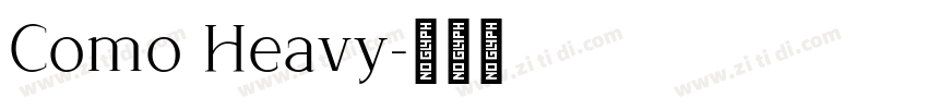 Como Heavy字体转换